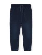 Fleece Denim Trousers Boboli Blue