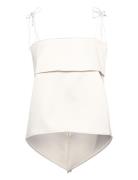 Mette Open Back Strappy Top Malina White