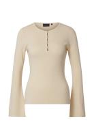 Ellinor Merino Wool Blend Knitted Sweater Lexington Clothing Cream