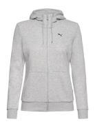 Ess Small Logo Full-Zip Hoodie Tr PUMA Grey