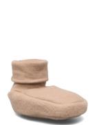 Woolly Fleece Booties Müsli By Green Cotton Beige