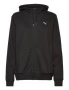 Ess Small Logo Full-Zip Hoodie Fl PUMA Black