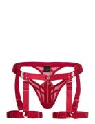 Sable Hl String Tr Suspender Hunkemöller Red