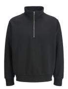 Jjeurban Edge Sweat Half Zip Stydaw24 Ln Jack & J S Black