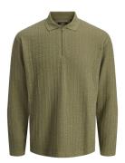 Jprblaethan Ls Zip Polo Styd Aw24 Jack & J S Green