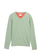 Basic V-Neck Knit Tom Tailor Green