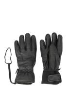 St Ham Leather Glove SOS Black