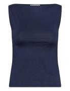 Boatneck Sleeveless Top Weekday Blue