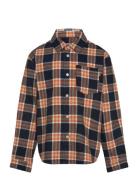 Check Flannel Svano Shirt Mads Nørgaard Orange