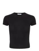 Slim Fitted T-Shirt Weekday Black