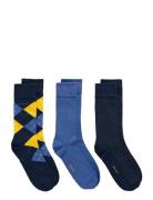 Argyle Socks 3-Pack Gift Box GANT Blue