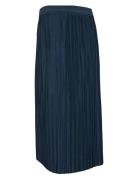 Mlnoela Plisse Midi Jrs Skirt A. Mamalicious Navy