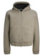 Jcoterrain Bonded Wool Hoodie Ln Jack & J S Beige