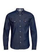 Ls Western Shirt Wrangler Navy