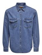 Onsbane 3247 Dnm Shirt Noos ONLY & SONS Blue