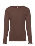 Finjask T-Shirt Long Sleeve Sofie Schnoor Young Brown