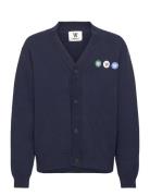 Wwotis Tripple Badge Cardigan Double A By Wood Wood Navy