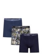 Cotton Stretch Boxer 3P Björn Borg Navy