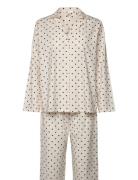 Dot Pyjamas Set Becksöndergaard Cream