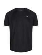 Men Sports T-Shirt/Chest Print ZEBDIA Black