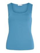 Vikenza U-Neck S/L Tank Top - Noos Vila Blue