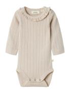 Nbfrachel Nis Ls Slim Body Lil Noos Lil'Atelier Beige