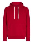 Ess Seasonal Fleece Hoody Tommy Hilfiger Red