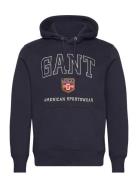 Graphic Hoodie GANT Navy