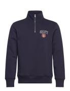 Graphic Half Zip GANT Navy