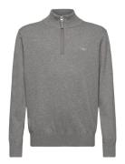 Shield Cotton Half Zip GANT Grey