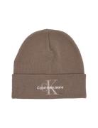 Mono Logo Embro Beanie Calvin Klein Brown