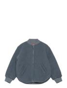 Bomber Jacket Wool W. Lining Huttelihut Navy