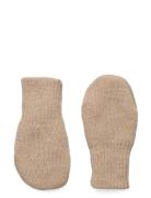 Mittens Wool Knit Huttelihut Beige