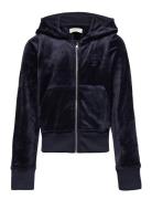 Velour Zip Hoodie GANT Navy