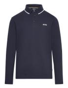 Long Sleeve Polo BOSS Navy