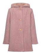 Coat Hood Wool W. Lining Huttelihut Pink