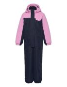 Coverall W. Contrast Color Kids Navy