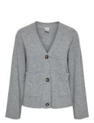 Yasemilie Ls Cardigan Knit S. Noos YAS Grey