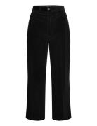 Corduroy Wide-Leg Cropped Pant Polo Ralph Lauren Black