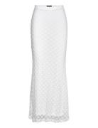 Adoni Mid Rise Maxi Skirt Bardot White