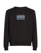 Gradient Logo Sweatshirt Calvin Klein Black