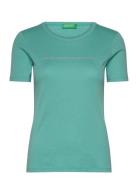 Short Sleeves T-Shirt United Colors Of Benetton Green