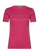 Short Sleeves T-Shirt United Colors Of Benetton Pink