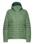 Lava Light Down Jacket W/Hood Women Jade Green Xs Bergans Green