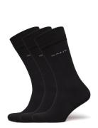 Soft Cotton Socks 3-Pack GANT Black