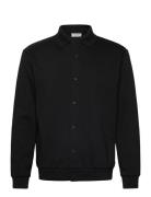 Jersey Button Through Pique L/S Lindbergh Black