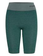 Hmlclea Seamless Cycling Shorts Hummel Green