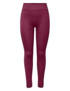 Onpjaia Life Hw Seam Tights Only Play Burgundy