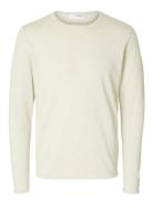 Slhrome Ls Knit Crew Neck Noos Selected Homme Cream