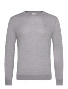 Extrafine Merino Wool C-Neck GANT Grey